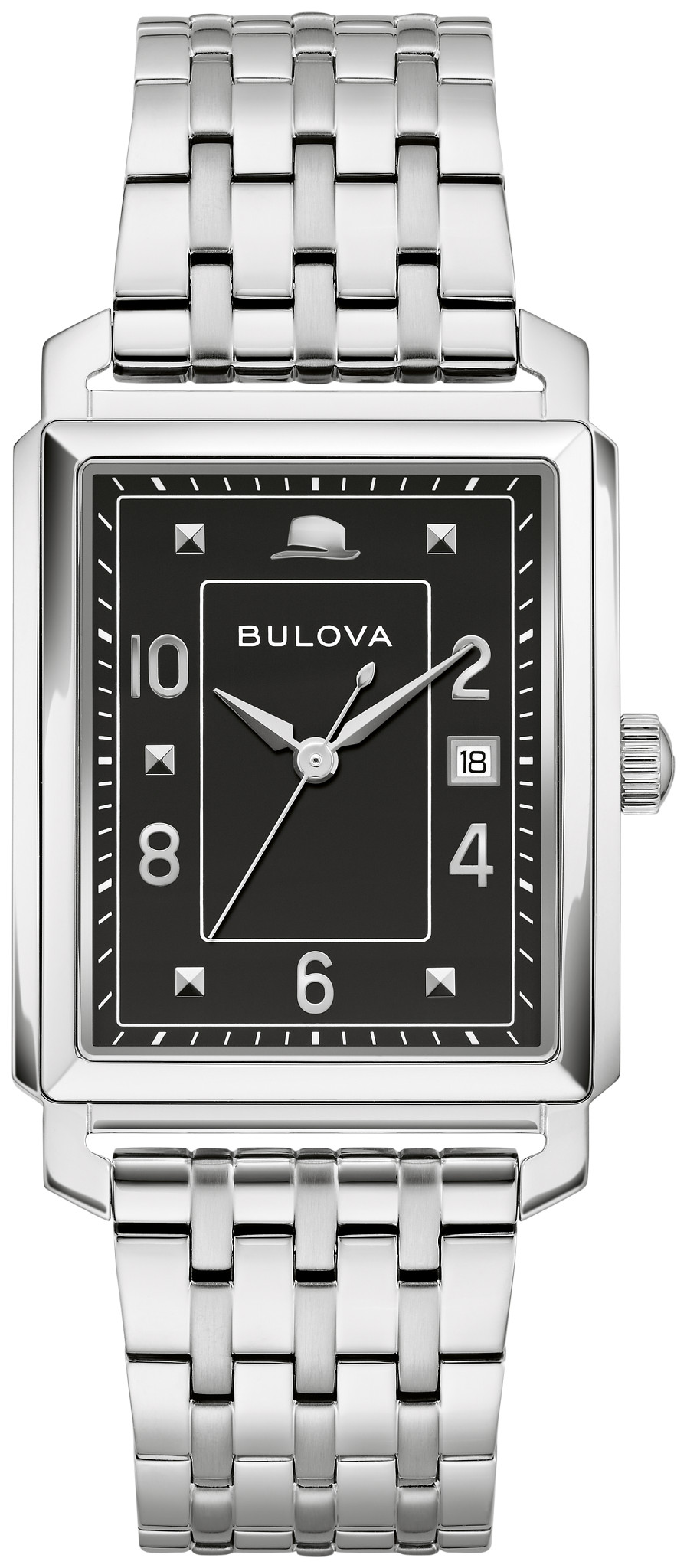 Black Dial Stainless Steel Bracelet The Very Thought Of You 96B461
